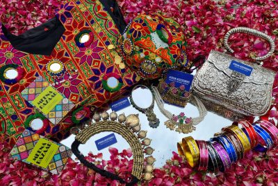 Handmade Afghan tribal purse with traditional embroidery