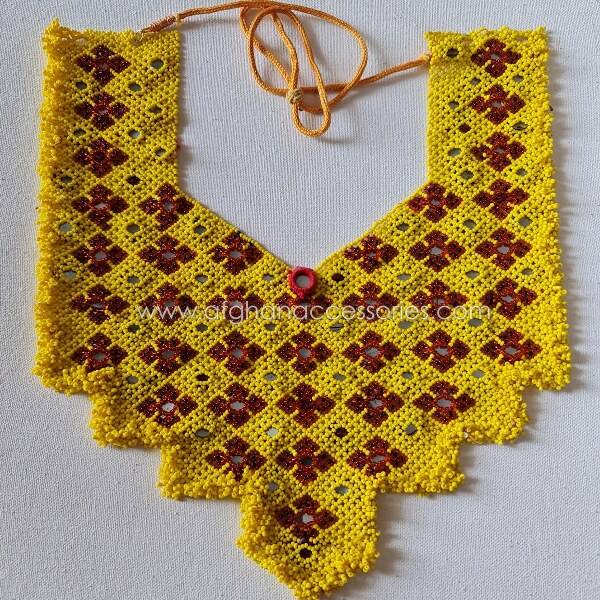 Handmade Beaded Kalashi Necklace with Colorful Traditional Beadwork