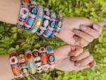 Pack of 4 Stone Bangles for Women with Elegant Stone Embellishment