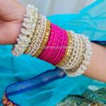 Motiya Bangle Set for Women with Elegant Pearl Inspired Design