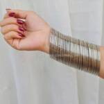 Metallic Plain Silver Bangle for Women with Elegant Minimal Design