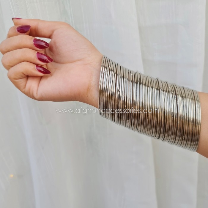 CYMERA_20240203_170310_wm Metallic Plain Silver Bangle for Women with Elegant Minimal Design