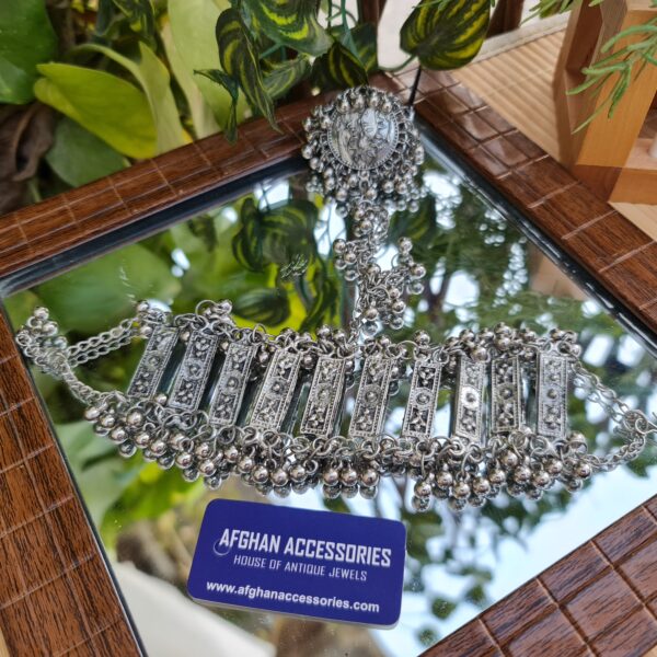 Antique Oxidized Anjah Kalai for Women with Traditional Ethnic Design