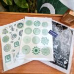 AZADI DEAL Pack of 3 Stencils and Temporary Tattoo Designs