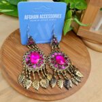 Vintage Lipas Stone Earrings - Image 3