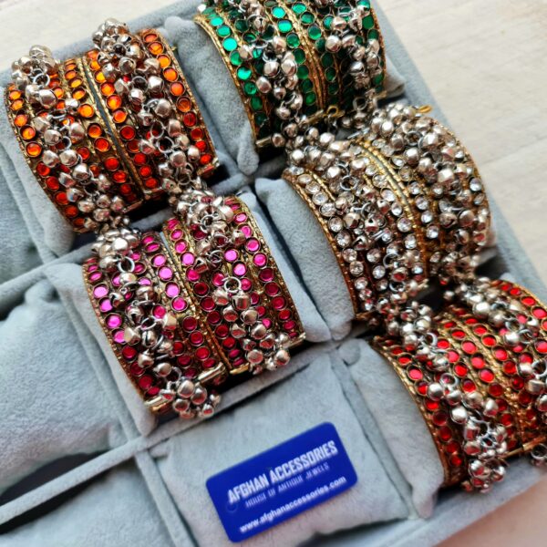 Vintage Ethnic Afghan Handcuff for Women with Traditional Design