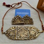 Vintage carved Kundan chokar set