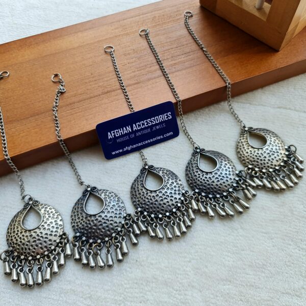 Antique Oxidized Tika with Intricate Traditional Detailing