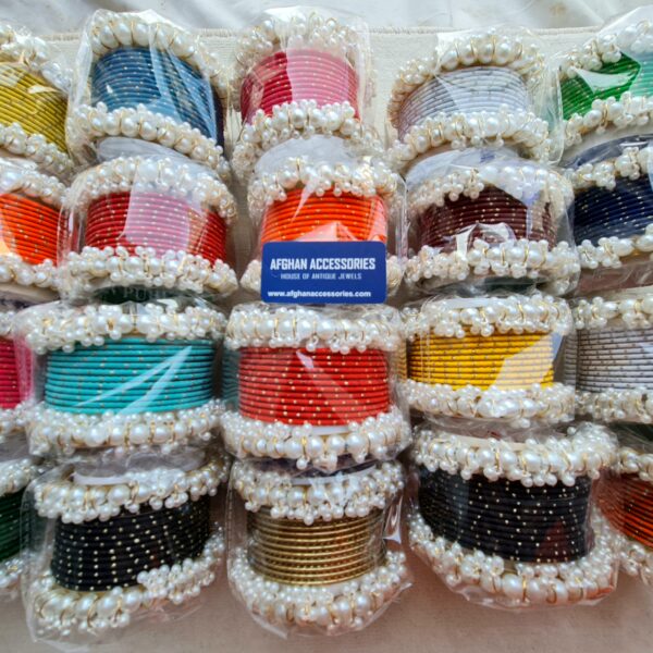 Metallic Gajra Bangles Set for Women with Elegant Gajra Inspired Design