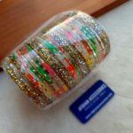 Raindrop Inspired Kaanch Ki Choori with Traditional Kary Work Set for Women