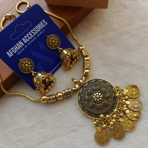 Antique coin necklace set