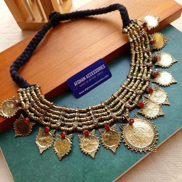 Vintage Coin Necklace for Women with Antique Coin Design