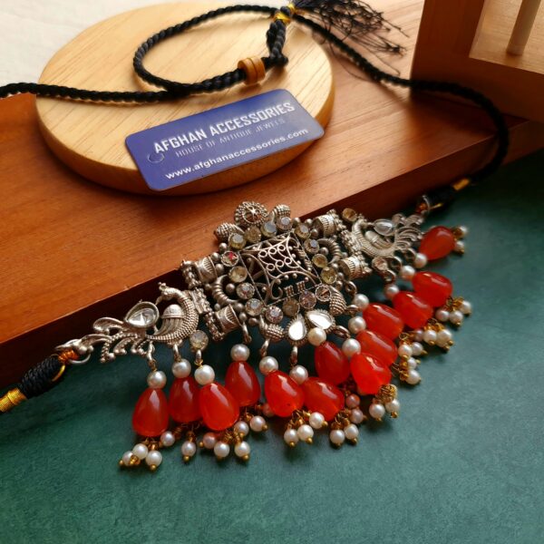 Antique Peacock Choker Necklace for Women with Peacock Design