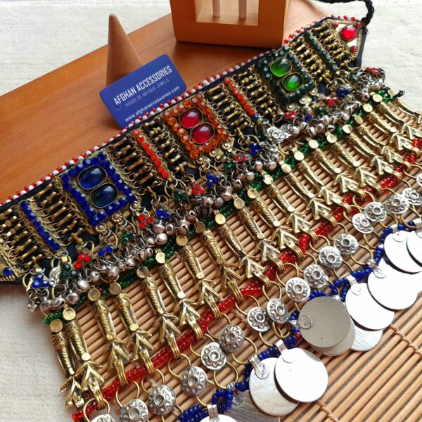Ethnic vintage Afghan bridal chokar Coin Necklace