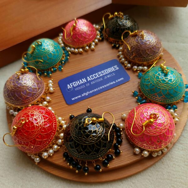 Jaypori Meenakari Jhumka with Colorful Traditional Meenakari Detailing