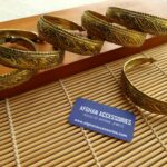 Vintage handcrafted carved hand cuff