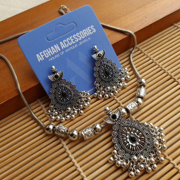 Antique Oxidized Set with Intricate Traditional Detailing