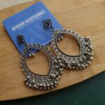 Antique Oxidized Philgiri Earrings - Image 2