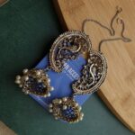 Antique oxidized earcuff statement jhumka