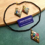Antique Handcrafted Mosaic Mala Set - Image 3