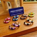 Antique Meenakari enamel earrings in multicolor design