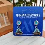 Antique mini oxidized jhumki